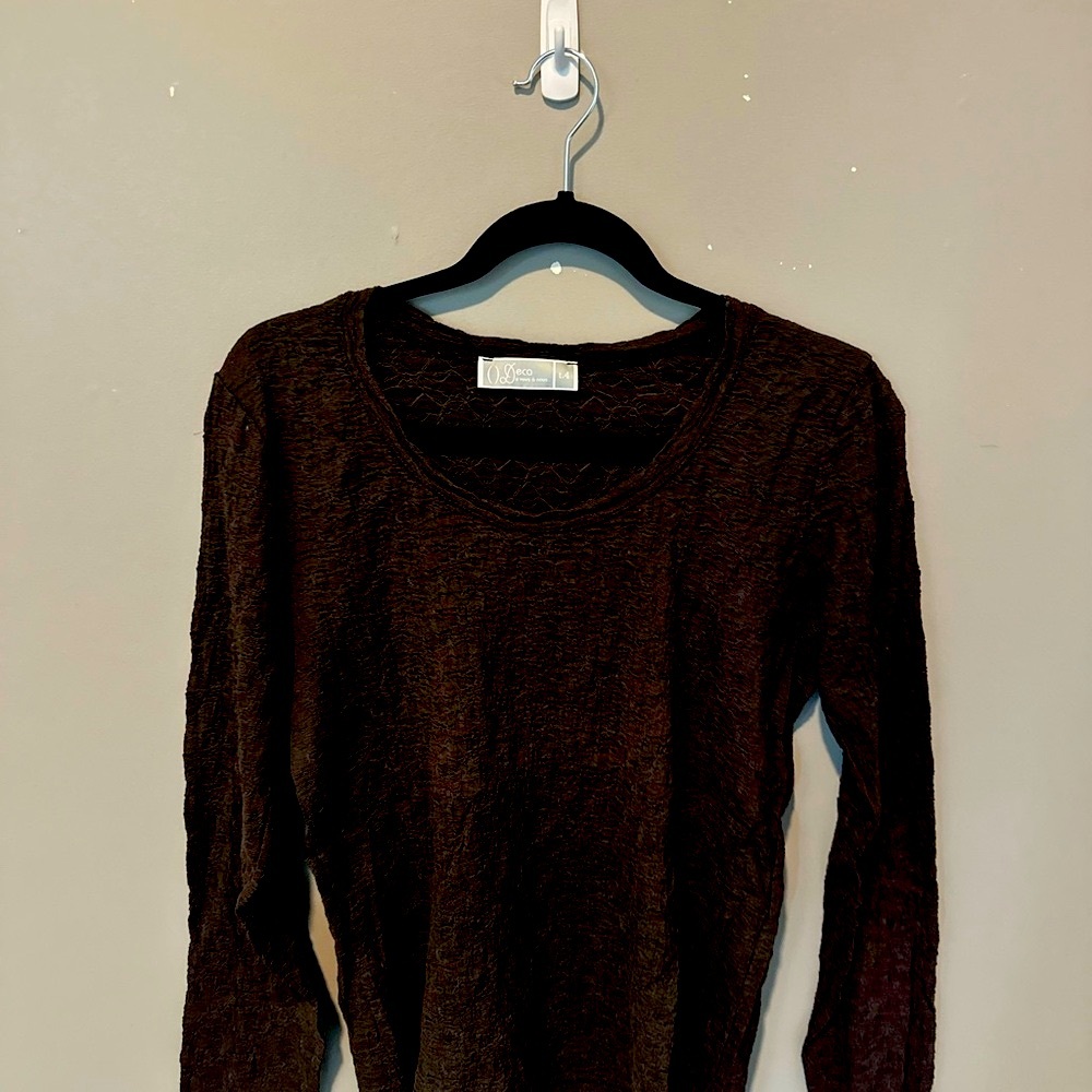 Elegant Black Long Sleeve Top